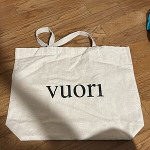 Vuori Beige Canvas Tote Bag